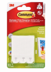 3M COMMAND MONTERINGSSTRIPS MEDIUM STRIPS MAXIMALT 5,4 KG