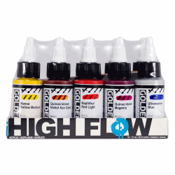 GOLDEN HIGHFLOW AKRYLFÄRG 30ML 10-SET TÄCKANDE FÄRGER