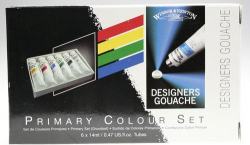 WINSOR & NEWTON DESIGNERS GOUACHE PRIMARY 6-SET