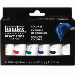 LIQUITEX AKRYLFÄRG HEAVY BODY COLOUR SET 6X22 ML