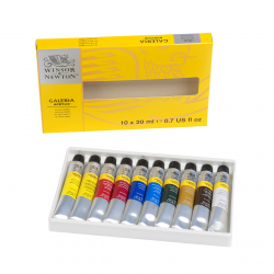 WINSOR & NEWTON GALERIA AKRYLFÄRGSET 10 X 20 ML