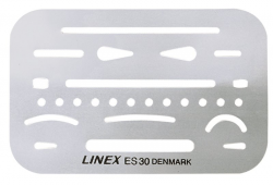 RADERPLÅT LINEX ES30 METALL 60X90MM