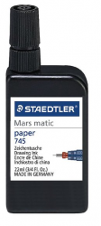 STAEDTLER MARS MATIC TUSCH 745 SVART R02 - FILM/PAPPER