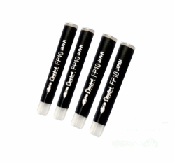 PENTEL POCKET BRUSH REFILL SVART 4-PACK