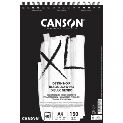 CANSON XL BLACK A4-SKISSBLOCK