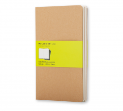 MOLESKINE CAHIER OLINJERAD KRAFT 3-PACK BRUN LARGE