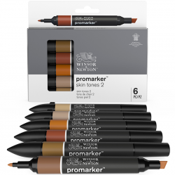 WINSOR & NEWTON PROMARKER 6 SKIN TONES 2