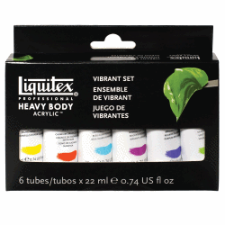 LIQUITEX AKRYLFÄRG HEAVY BODY COLOUR VIBRANT SET 6X22 ML