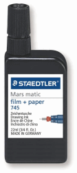 STAEDTLER MARS MATIC TUSCH 745 SVART - FILM/PAPPER