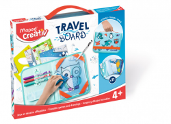 BARNSET MAPED CREATIVE TRAVEL BOARD - MAGNETISK TAVLA