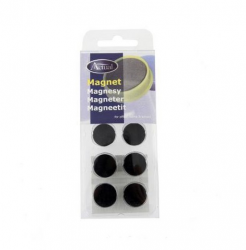 MAGNETKNAPPAR ACTUAL 16 MM SVART 10/FP