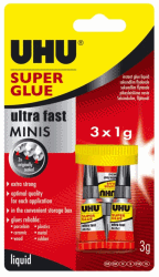 UHU SUPERLIM MINI 3 TUBER X 1 GRAM