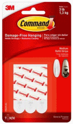 3M COMMAND MONTERINGSSTRIPS MEDIUM 1,5X7CM 10-PACK