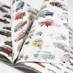 GIFT WRAPPING PAPER BOOK VOL 13 CARS