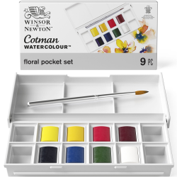 AKVARELLSET COTMAN FLORAL 8-SET