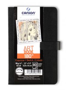 CANSON ART BOOK 180°, 9X14CM 96GR