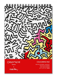 CDA KEITH HARING COLOURING PAD A5