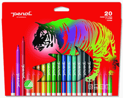 PENOL FÄRGPENNA FINE 20-PACK