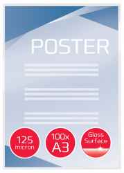 GBC KLART LAMINAT 2X125 MICRON A3, 303X426 MM