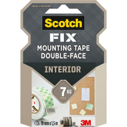 3M SCOTCH MONTERINGSTEJP DUBBELHÄFTANDE 1,5 METER X 19 MM