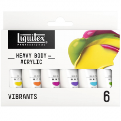 LIQUITEX AKRYLFÄRG HEAVY BODY COLOUR VIBRANT SET 6X22 ML