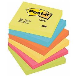 POST-IT 3M 654 BLOCK 76X76MM, 6ST/FP