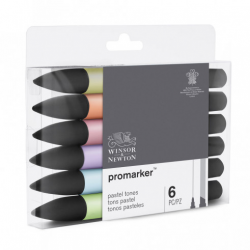 WINSOR & NEWTON PROMARKER 6 PASTEL TONES