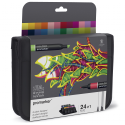 WINSOR & NEWTON PROMARKER 24 STUDENT SET