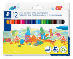 STAEDTLER NORIS CLUB JUMBO TUSCHPENNOR 12-SET
