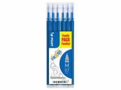 PILOT FRIXION CLICKER/BALL REFILL SVART 0,7 6-PACK