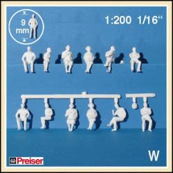 MODELLFIGURER 1:200 SITTANDE