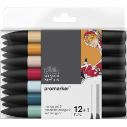 WINSOR & NEWTON PROMARKER 12-SET MANGA EXPANSION SET 2