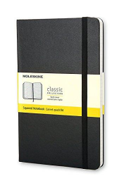 MOLESKINE CLASSIC RUTAD HÅRD SVART, LARGE