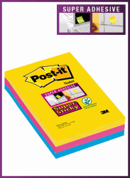 POST-IT 101X152MM RIO LINJERAD 3 ST/FRP