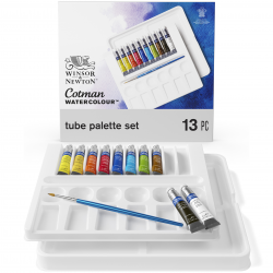 AKVARELLSET COTMAN 10X8ML M PALETT