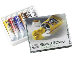 WINSOR & NEWTON WINTON OLJEFÄRGSET 6 X 21ML