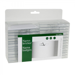 NAMNSKYLTAR MED NÅL 60X100MM, 50-PACK