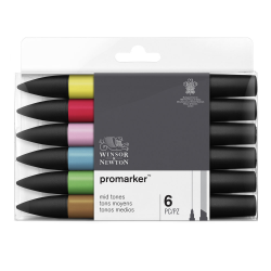 WINSOR & NEWTON PROMARKER 6 MID TONES