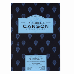 CANSON HÉRITAGE AKVARELLBLOCK, RG 26X36CM