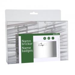 NAMNSKYLTAR MED NÅL 50X90MM, 50-PACK