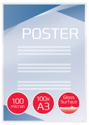 GBC KLAR LAMINAT 2X100 MICRON A3, 303X426MM