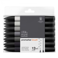 WINSOR & NEWTON PROMARKER BRUSH 12 NEUTRAL TONES