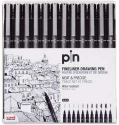 UNI-PIN FINELINER 12-SET