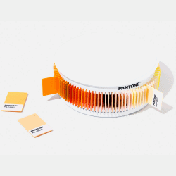 PANTONE PLASTIC STANDARD CHIP COLOR SET YELLOW/ORANGE/GOLD