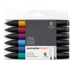 WINSOR & NEWTON PROMARKER BRUSH 6 RICH TONES