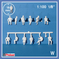 HERMOLI SITTANDE FIGURER 1:100 20 STYCKEN