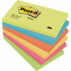 POST-IT SUPERSTICKY 76X127MM 6-PACK