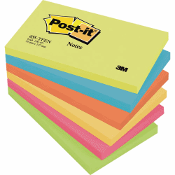 POST-IT 655 BLOCK 76X127MM, 6 ST/FRP