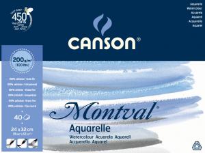 CANSON AKVARELLBLOCK MONTVAL 200GRAM