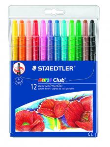 STAEDTLER NORIS CLUB VAXSKRUVKRITOR 12-SET